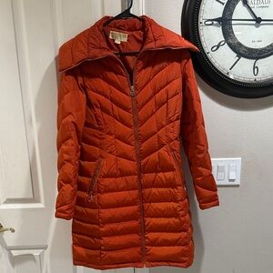 Michael Kors Women's Red Puffer Coat